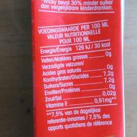 suiker product etiket berekenen