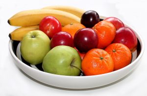 fruitschaal suiker in fruit