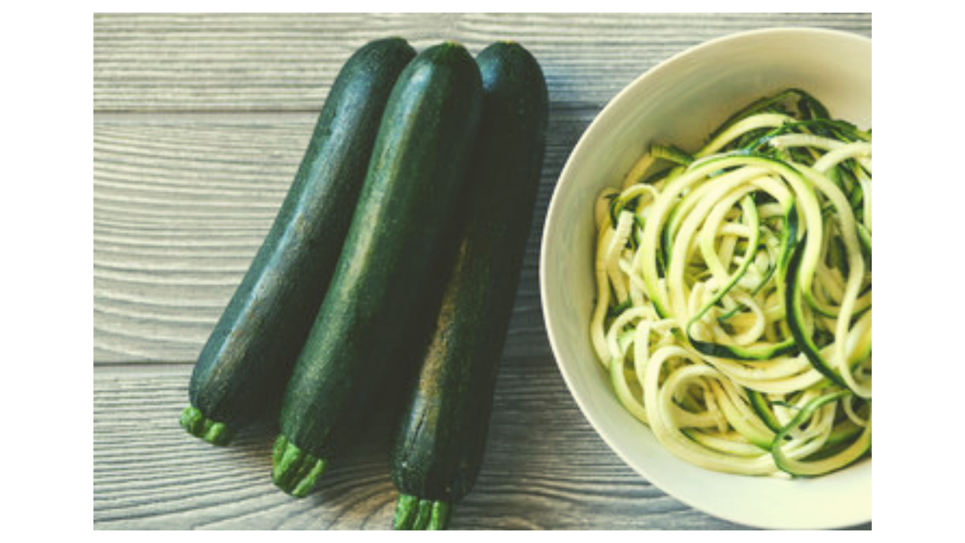 Courgette spaghetti maken