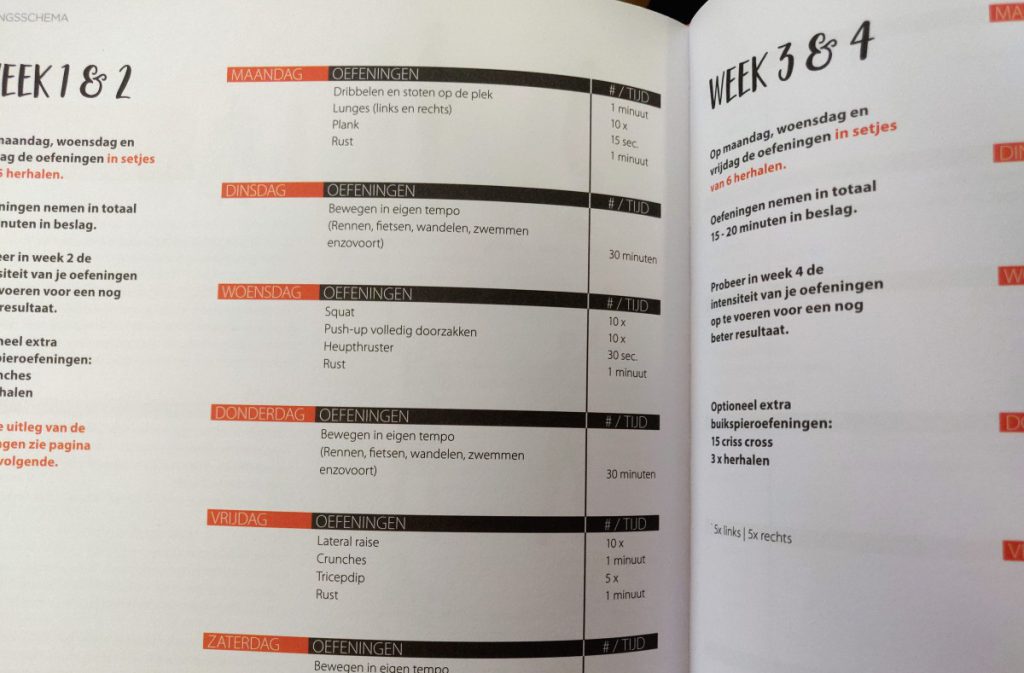 beweegoefeningen boek gezond op gewicht